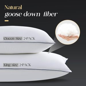 Fast Shipping Soft Fill Down 5-Star Hotel Quality <b>Pillow</b> 1000g with Bag Bed Neck <b>Pillow</b> for Hotel Home - Product Image 2
