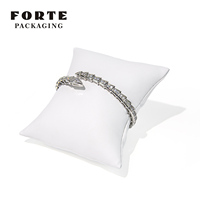 FORTE personnalisé microfibre cuir bijoux présentoir blanc bijoux affichage table anneau collier bijoux affichage accessoires