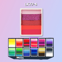 Palette de 12 couleurs de peinture pour le visage Hydro Aqua Liner, eye-liner arc-en-ciel activé par l'eau, palette divisée, inoffensif pour la peau des enfants, pour les fêtes