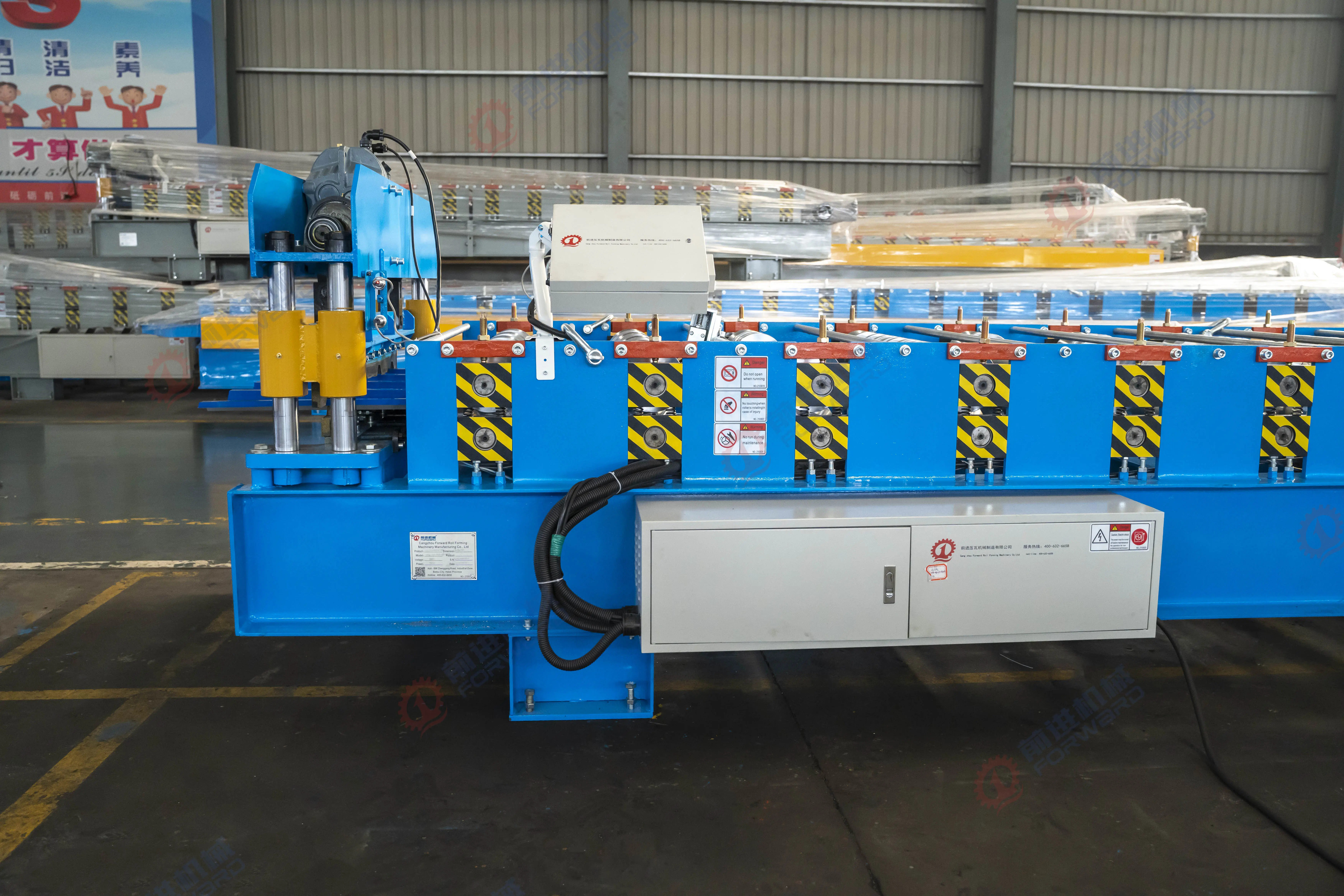 Trapezoidal roofing sheet roll forming machine iron sheet making machine