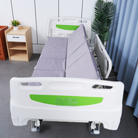 Lit d'hôpital électrique multifonction 0-80 °   Lit vertical électrique avec réglage latéral et rotation des jambes pour personnes âgées alitées
