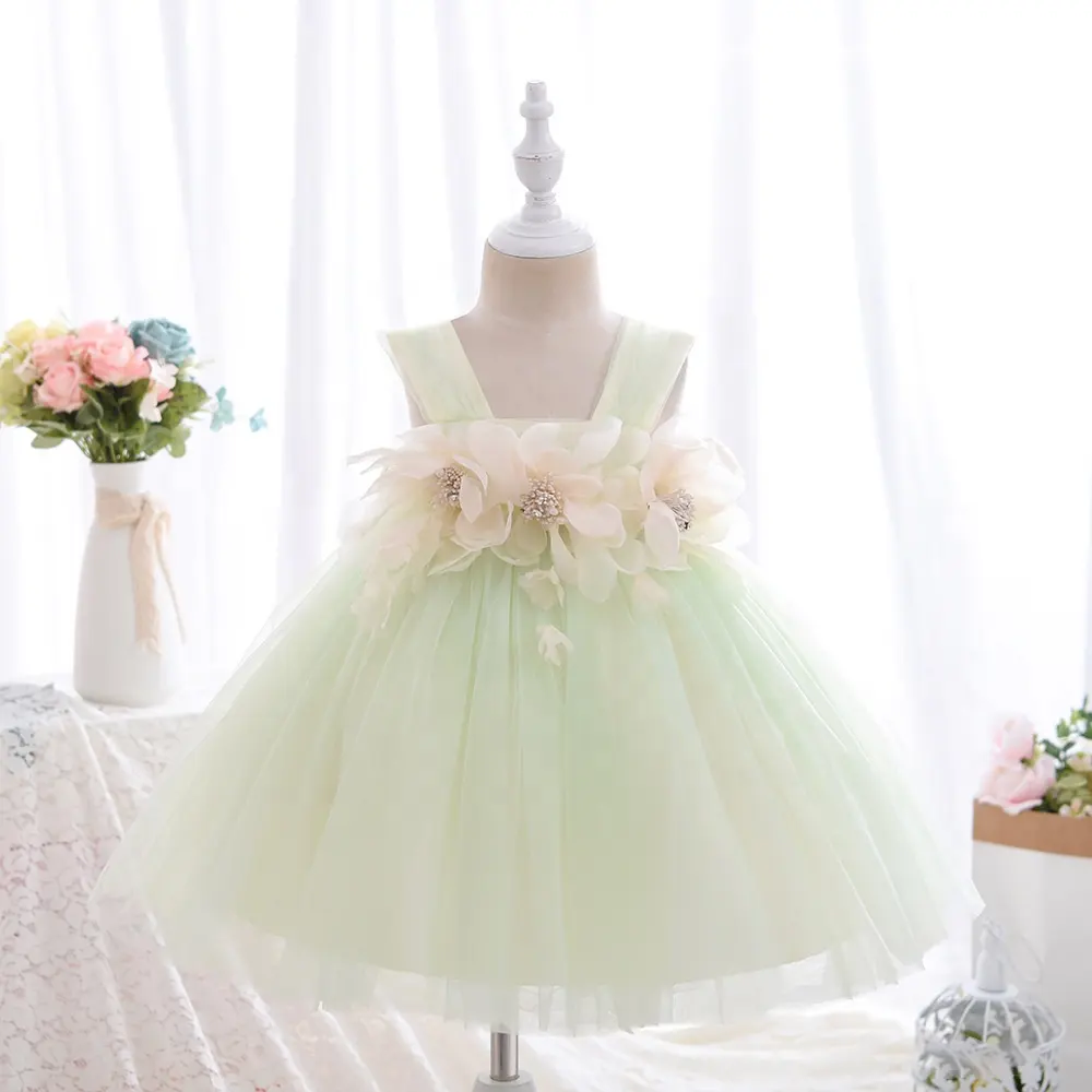 INS new summer girls' dresses fluffy mesh children's fairy dress baby Princess dresses