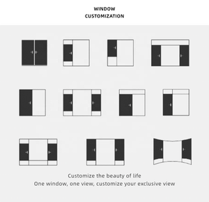 Nhôm nhà kính 4 mùa solarium sunroom Tempered Kính nhà ngoài trời freestanding thiết kế hiện đại biệt thự - Product Image 4