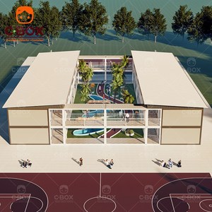 Cbox Wholesale Modular Resort Flat Pack Hotel Office Fireproof Classrooms Student Dormitory Prefab <b>Container</b> House - Product Image 4