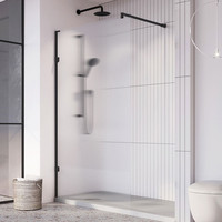 Cabine de douche Verre cannelé Cadre en aluminium Cabine de douche Hot Selling Good Design Porte de douche