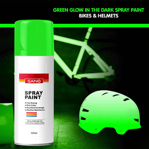 <span class=keywords><strong>Peinture</strong></span> aérosol professionnelle Sanvo verte luminescente pour plastique, <span class=keywords><strong>peinture</strong></span> de base phosphorescente pour l'entretien des vélos et des voitures, produits en gros - Product Image 2
