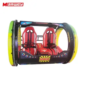 Jugadores dobles 360 grados Control remoto Rolling Car Machine Parque de atracciones Interior Exterior 360 Rotación Happy Rolling Car