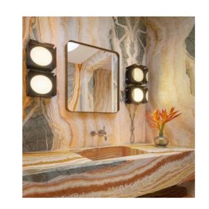 لوح عقيق متعدد الألوان مصقول بتصميم حديث بسعر المصنع حجر رخام عقيق قوس قزح شفاف للديكور الداخلي - Product Image 5