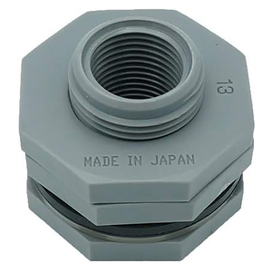 Conectores de Alto Rendimiento Kansaikako, Accesorio de PVC para Tuberías de Pared de Tanques, Modelo P20-01, Hecho en Japón - Product Image 1