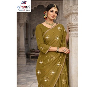Saris Suti élégants pour femmes – Luxe, confort, design intemporel et classique, protection solaire, séchage rapide, pour fêtes, occasions décontractées et Diwali - Product Image 6