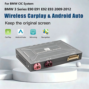 ตัวถอดรหัส Wireless Apple <span class=keywords><strong>CarPlay</strong></span> Android Auto สำหรับ BMW ซีรีส์ 3 E90 E91 E92 E93 ปี 2009 2010 2011 2012 ระบบ CIC ใช้ได้กับหน้าจอเดิมขนาด 8.8 นิ้ว - Product Image 1