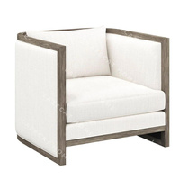 Chaise d'appoint inclinable douce et moderne, cadre en contreplaqué de bois de chêne massif pour salon, hôtel, cuisine, salle de loisirs, fauteuils, rangement