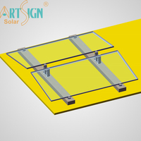 Système de montage solaire sans rail AL6005-T5, support de panneau photovoltaïque est-ouest, structure de toit plat