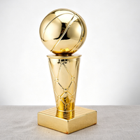 Trophée de championnat en résine électroplaquée de haute qualité, trophée de compétition sportive de basketball, design créatif, souvenir pour les fans