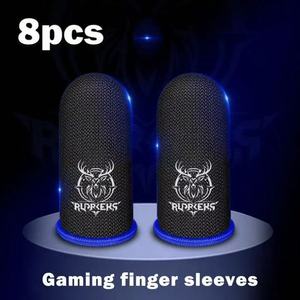 Fundas para Dedos de Fibra Plateada para Juegos, No Causan Incomodidad Durante la Juego Prolongado, Ideales para Jugadores con Manos Sudorosas - Product Image 1