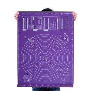 45x60cm 초대형 베이킹 매트 실리콘 패드 시트 베이킹 매트 롤링 반죽 피자 반죽 스틱 메이커 홀더 주방 도구 - Product Image 1