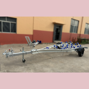 Robusto Rimorchio per Yacht e Imbarcazioni in Alluminio da 6,15m (20 piedi) con Asse Singolo e <span class=keywords><strong>Rulli</strong></span> Oscillanti, al Miglior Prezzo di Fabbrica per Trasporto e Movimentazione di Imbarcazioni - Product Image 2