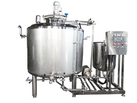 Pasteurisateur de lait de fermenteur de yaourt pasteurisé d'acier inoxydable et réservoirs de refroidissement