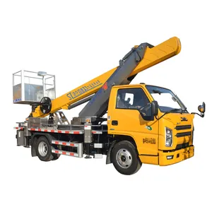 23m इसुजु टोकरी ट्रक हाइड्रोलिक दूरबीन हवाई काम मंच ट्रक