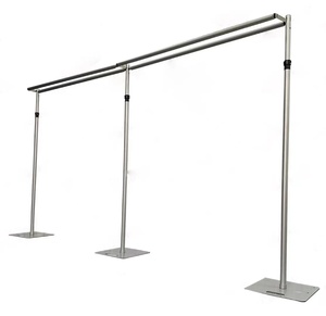 Chất Lượng Cao 3*3 M Đôi Chữ Thập Thanh Mạnh Mẽ Xách Tay Bạc Hợp Kim Nhôm Có Thể Thu Vào Khung Đám Cưới Trang Trí Sân Khấu <span class=keywords><strong>Backdrop</strong></span> - Product Image 2