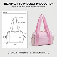 Sac de Sport Léger Moderne Personnalisable pour Filles et Femmes, Petit Fourre-Tout de Danse ou de Plage en Nylon, Sac à Bandoulière
