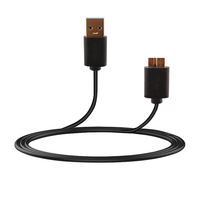 Câble USB 3.0 mâle vers Micro B de 1m Cordon adaptateur SYNC d'extension de données USB3.0 pour disque dur externe HDD pour caméra