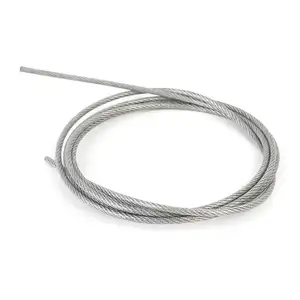 26mm kablo de acero Cuerda 6x37 + FC 6x37 + IWRC Cuerda de alaalade acero galvanik de alta resistencia