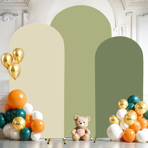 Housse de fond de scène en tissu Spandex vert sauge pour arche, idéale pour la décoration de mariages et d'anniversaires - Product Image 5