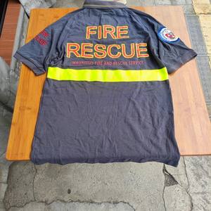 Uniforme confortable d'Afrique, vêtements de travail pour pompiers à manches courtes, gris, 100% coton, <span class=keywords><strong>polo</strong></span> de sauvetage incendie avec logo personnalisé - Product Image 5