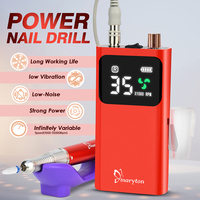 Outils de vernis à ongles électriques professionnels E fichier fort 35000 tr/min perceuse à ongles Portable en plastique Rechargeable