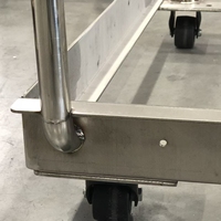 Balance à roulettes, balance électronique à plateforme à poussée manuelle avec roues pour atelier d'usine