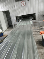 Plaques de toiture transparentes en FRP/plastique renforcé de fibres de verre, plaque d'éclairage transparente/tuiles de toiture anti-corrosion