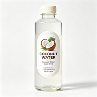 Étiquettes pour bouteilles d'eau de coco Haoxuan Factory Supply, autocollantes, imperméables, imprimées, finition brillante.