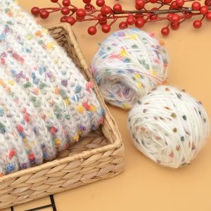 Fil de crochet tissé à la main 50g fil de laine à pois neige coton fil à tricoter multicouche fil de chandail tricoté bricolage - Product Image 3