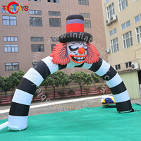 Arche Gonflable de Clown Effrayant pour Anniversaire, Design Unique, Résistante aux Intempéries, pour Extérieur