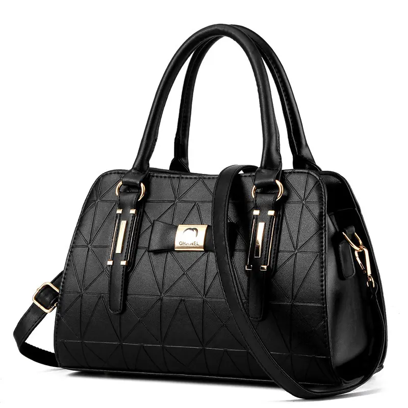 Low MOQ Wholesale PU Waterproof Portable Fashion Handbags Women Handbags Ladies Single Shoulder Bag