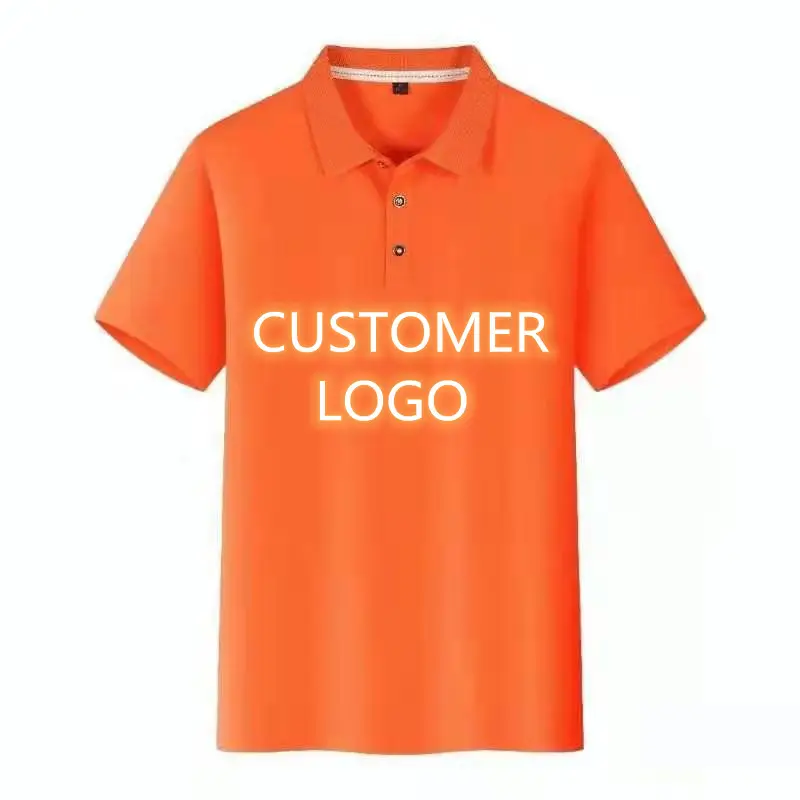 Camiseta seca masculina de poliéster, camiseta esportiva de polo lisa e personalizada com impressão de logotipo personalizada, 100%