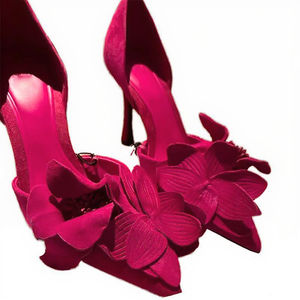 Zapatos de tacón alto finos estilo francés para mujer 2026, nuevos, sin cordones, de malla, con logo, sexys, de punta, para verano, con aumento de altura, de EVA sólido. - Product Image 3