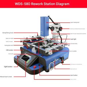 Wisdomshow Wds-580 Estación de Retrabajo Manual BGA para Reparación de Placas Base Electrónicas PCBA y Consolas PS5, 110/220V 2KW G41639 Wisdomshow - Product Image 6