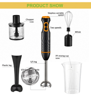 Appareils Électroménagers en Gros – Mixeur Plongeant Électrique 300 W, Petit Blender Multifonction de Cuisine avec Bouton-Poussoir
