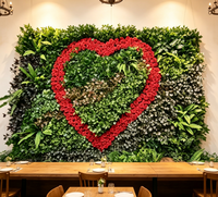 Panneaux de haie verticale décoratifs pour intérieur, en buis, plantes vertes, fausse herbe artificielle, mur végétal