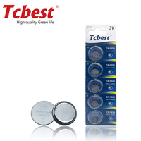 Tcbest - Batería de Botón de Litio No Recargable de 3 V, CR1220, para Mini Relojes, Se Acepta OEM