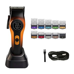 Professional High Speed 8000RPM Multi Hair Trimmer <b>Barber</b> Clippers <b>Set</b> Brushless Motor Salon Machine with DLC Blade - Product Image 2