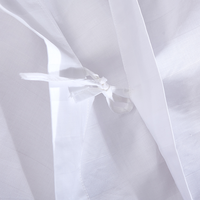 Parure de lit 4 pièces en coton tissé 250 fils/pouce² pour hôtel 5 étoiles, avec housse de couette et drap-housse personnalisable (couleur et logo)