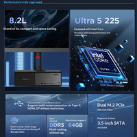 Ordinateur de bureau Lenovo ThinkCentre S500 de performance supérieure, nouveau modèle US, processeur Intel Core Ultra 5-225 10 cœurs, 8 Go/16 Go de RAM DDR5, SSD 256 Go
