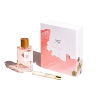Coffret cadeau de parfum de luxe haut de gamme Papier de lin recyclé Science de la peau Eau De Parfum Boîtes de découverte de parfum Logo estampé