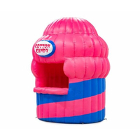 Nuevo diseño, tienda de carnaval, cabina de alimentos inflable, soporte de concesión, tienda de helados inflable, quiosco, publicidad