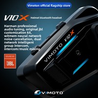 Casque intégral Vimoto V10X avec unité JBL et réduction du bruit, étanche IPX7 pour les trajets quotidiens et le cyclisme