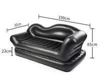 Canapé gonflable 2 en 1 moderne, fauteuils gonflables, canapé-lit pliable pour le camping en plein air, canapés gonflables