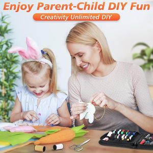 Bộ dụng cụ may da du lịch tự làm, hộp đựng đa năng, túi đựng đồ may vá, kim may, túi may, đồ dùng du lịch - Product Image 5